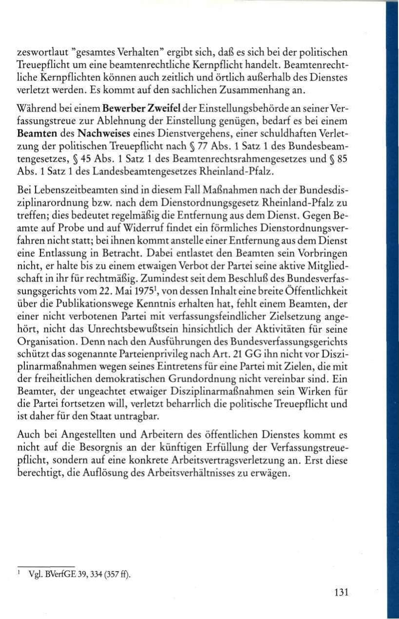 Seite 133 des Verfassungsschutzbericht 1985 Rheinland-Pfalz