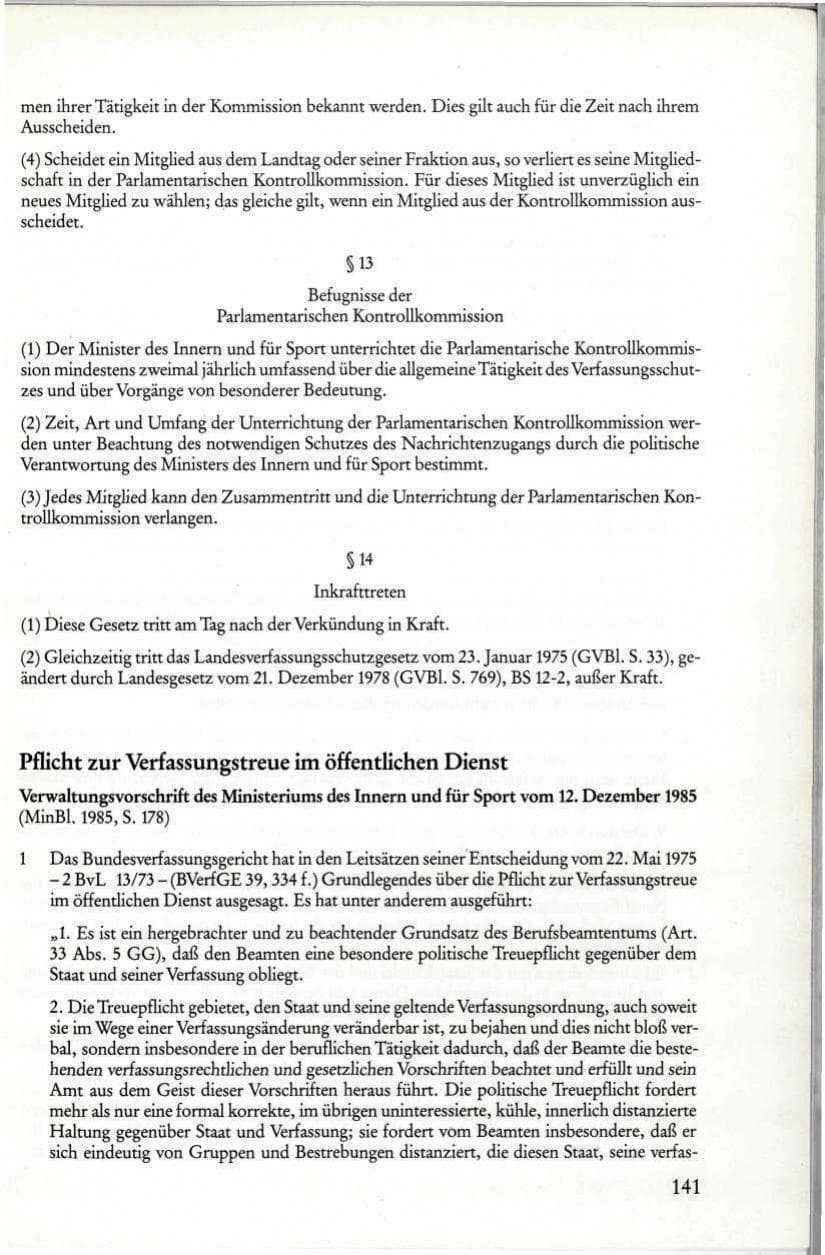 Seite 143 des Verfassungsschutzbericht 1985 Rheinland-Pfalz