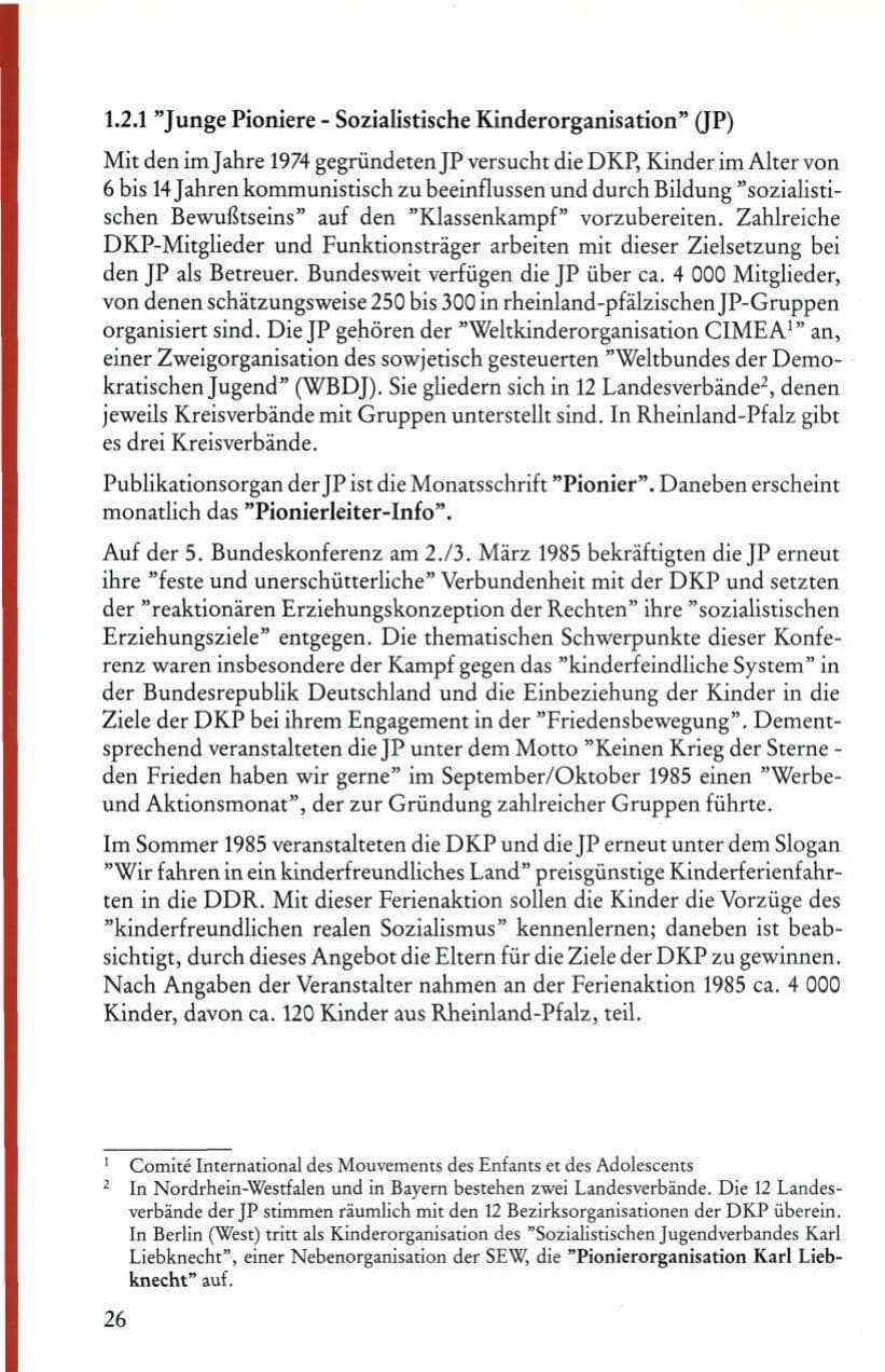 Seite 28 des Verfassungsschutzbericht 1985 Rheinland-Pfalz