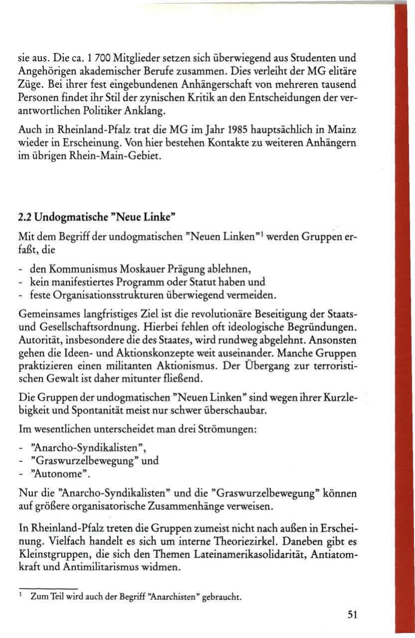 Seite 53 des Verfassungsschutzbericht 1985 Rheinland-Pfalz