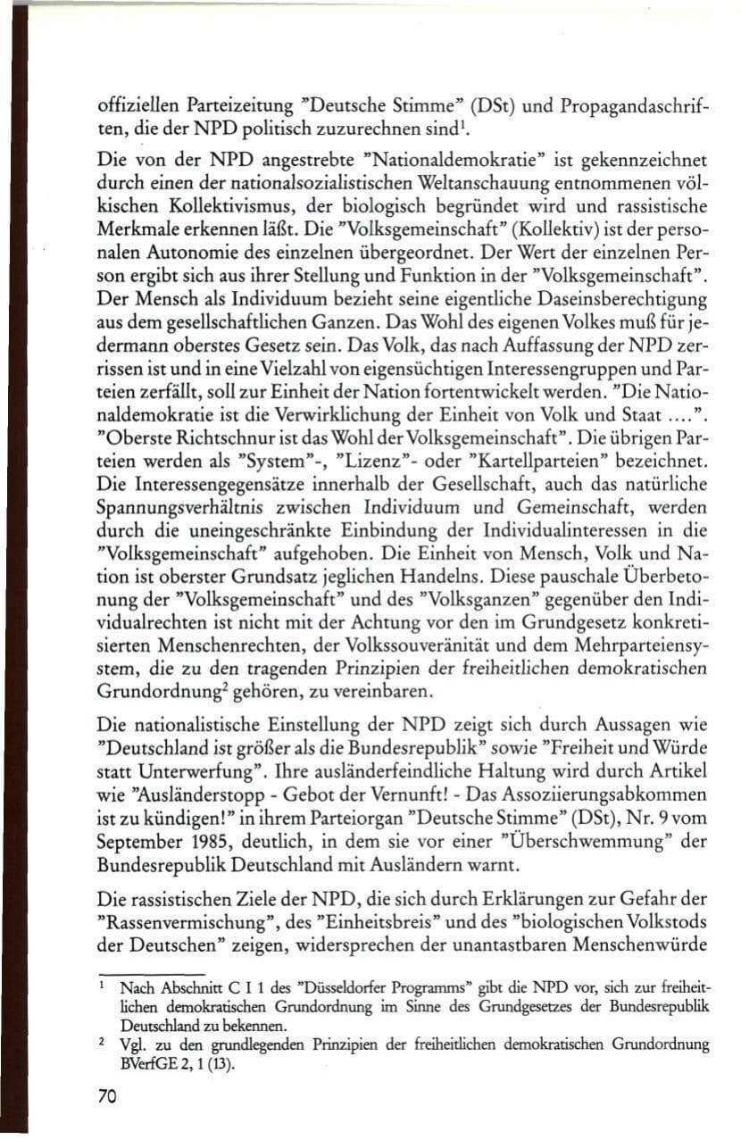 Seite 72 des Verfassungsschutzbericht 1985 Rheinland-Pfalz