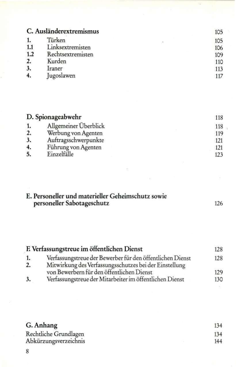 Seite 10 des Verfassungsschutzbericht 1985 Rheinland-Pfalz