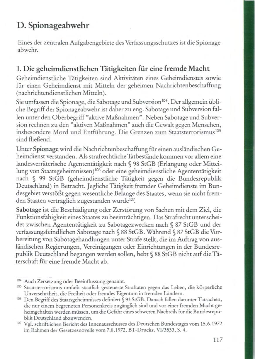 Seite 117 des Verfassungsschutzbericht 1987 Rheinland-Pfalz