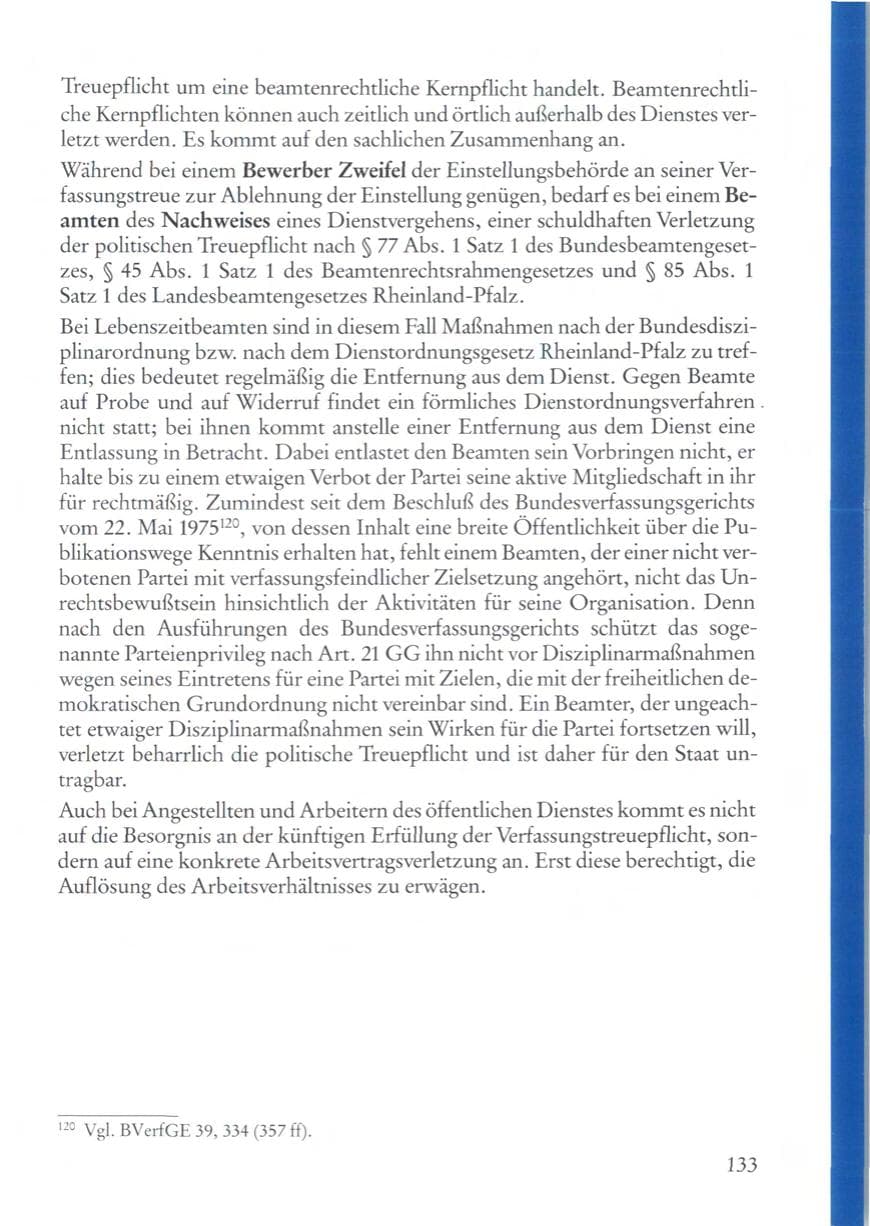 Seite 133 des Verfassungsschutzbericht 1987 Rheinland-Pfalz