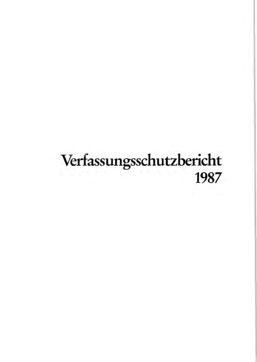 Seite 3 des Verfassungsschutzbericht 1987 Rheinland-Pfalz