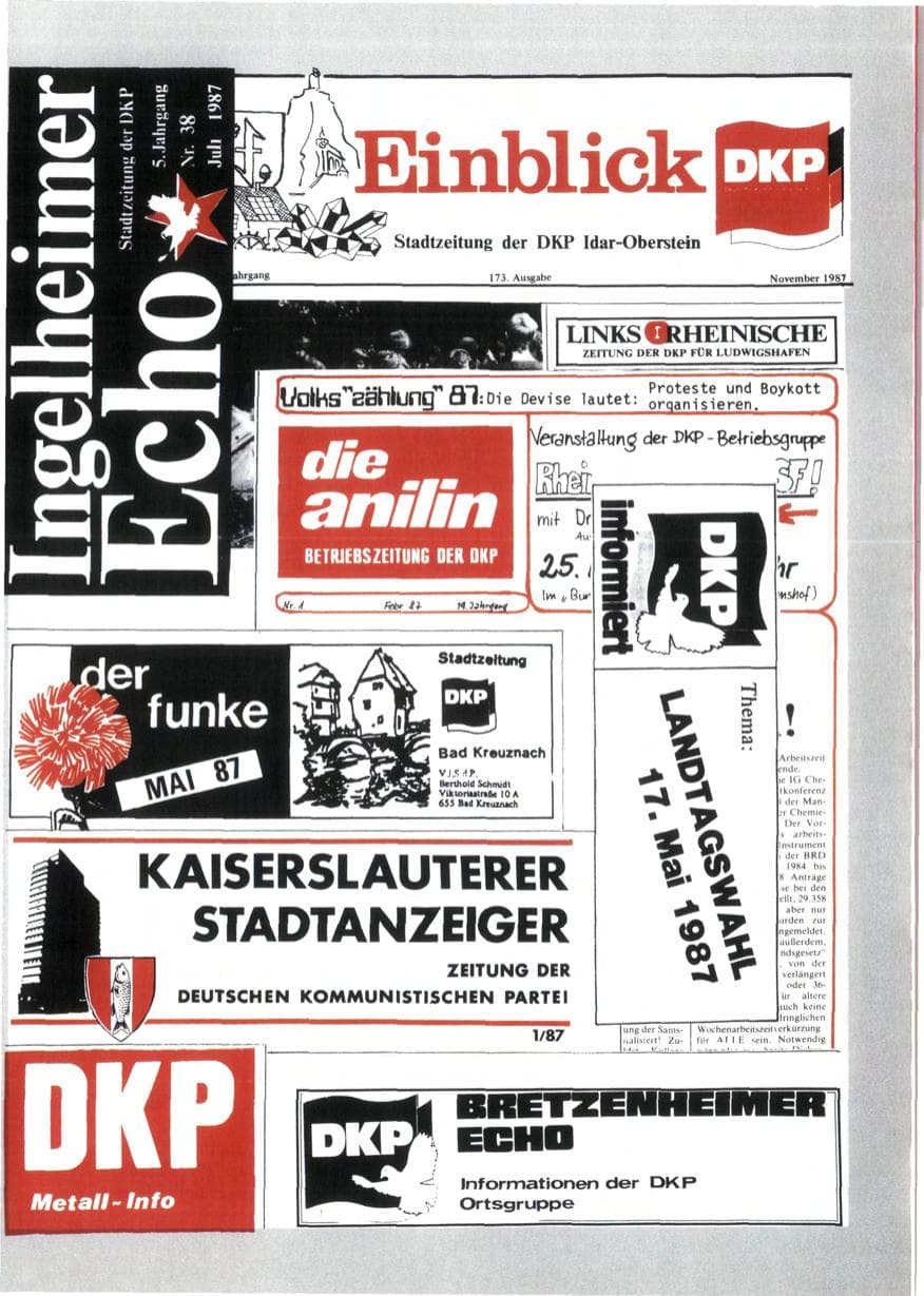 Seite 29 des Verfassungsschutzbericht 1987 Rheinland-Pfalz