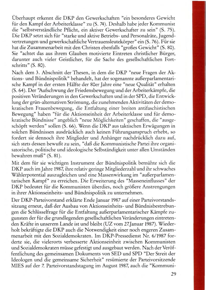 Seite 31 des Verfassungsschutzbericht 1987 Rheinland-Pfalz