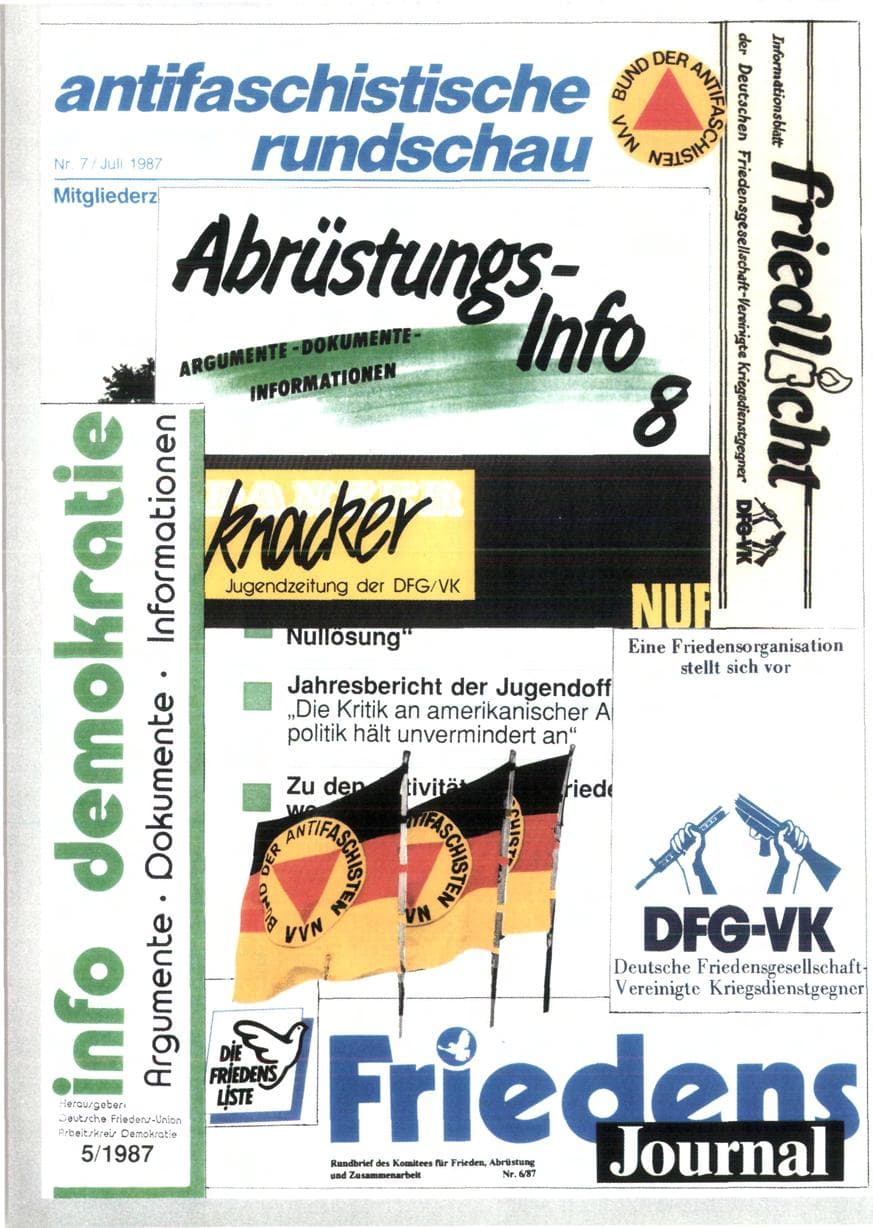 Seite 44 des Verfassungsschutzbericht 1987 Rheinland-Pfalz