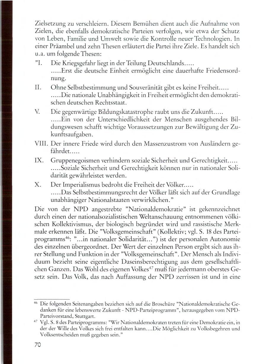 Seite 70 des Verfassungsschutzbericht 1987 Rheinland-Pfalz