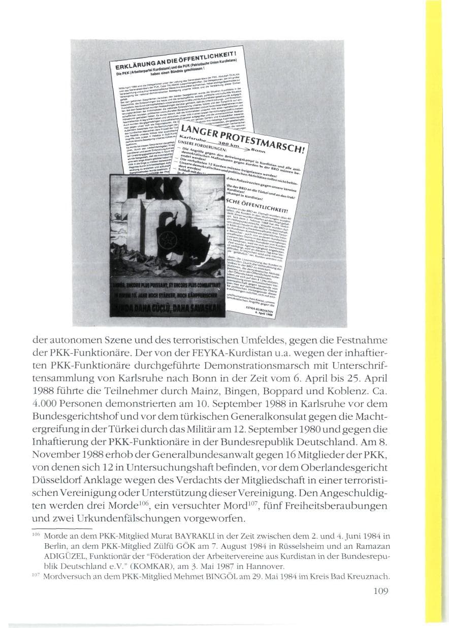 Seite 111 des Verfassungsschutzbericht 1988 Rheinland-Pfalz