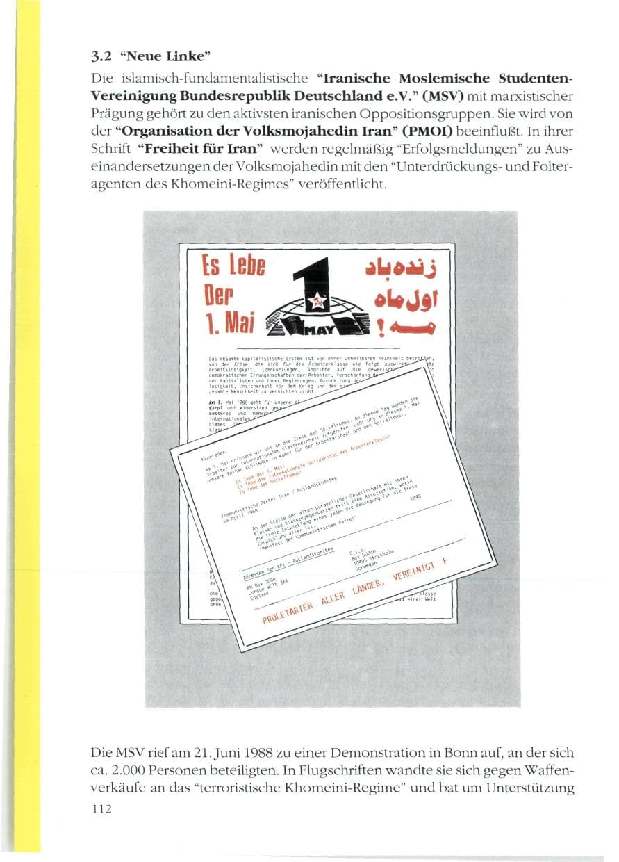 Seite 114 des Verfassungsschutzbericht 1988 Rheinland-Pfalz