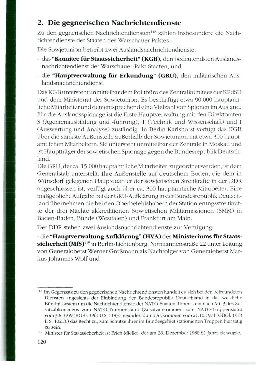 Seite 122 des Verfassungsschutzbericht 1988 Rheinland-Pfalz