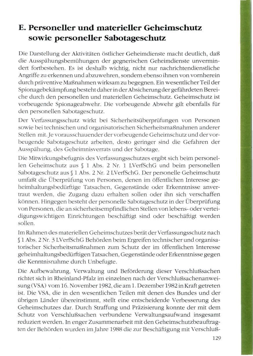 Seite 131 des Verfassungsschutzbericht 1988 Rheinland-Pfalz