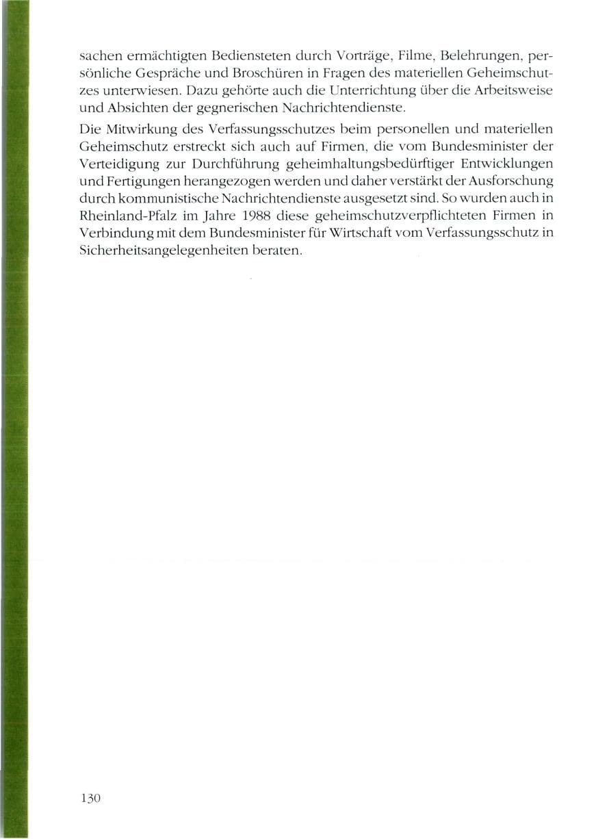 Seite 132 des Verfassungsschutzbericht 1988 Rheinland-Pfalz