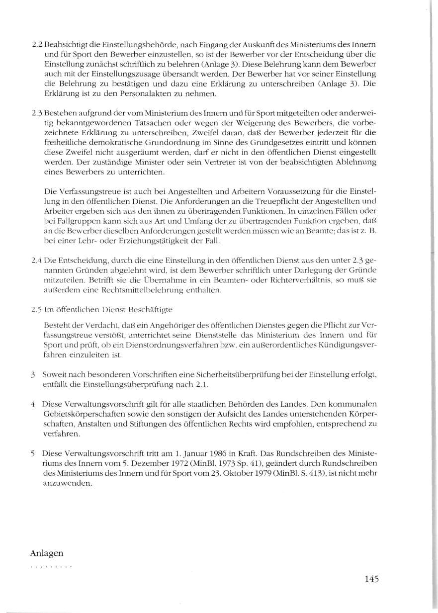 Seite 147 des Verfassungsschutzbericht 1988 Rheinland-Pfalz