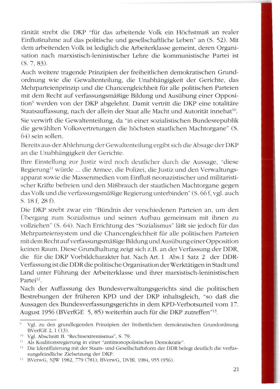 Seite 23 des Verfassungsschutzbericht 1988 Rheinland-Pfalz