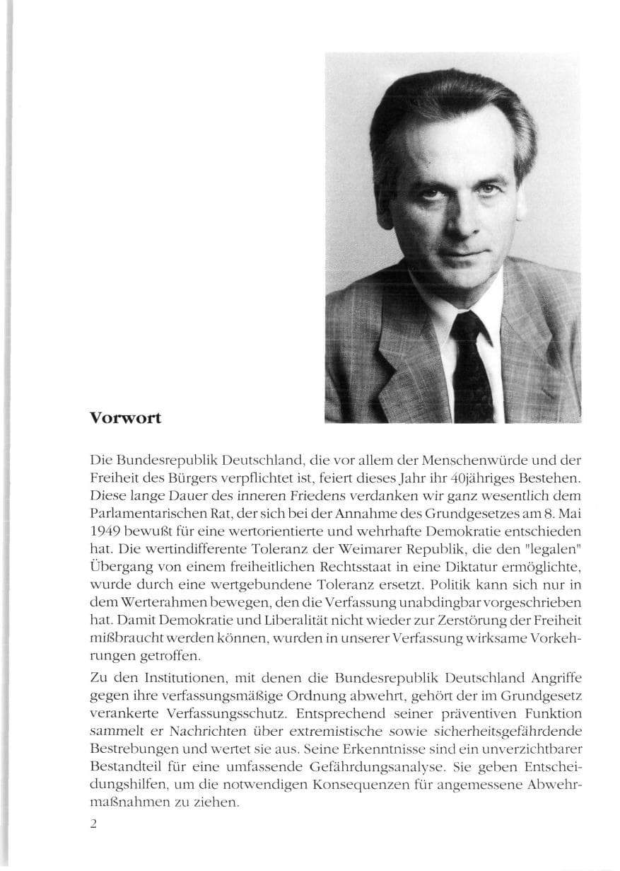 Seite 4 des Verfassungsschutzbericht 1988 Rheinland-Pfalz