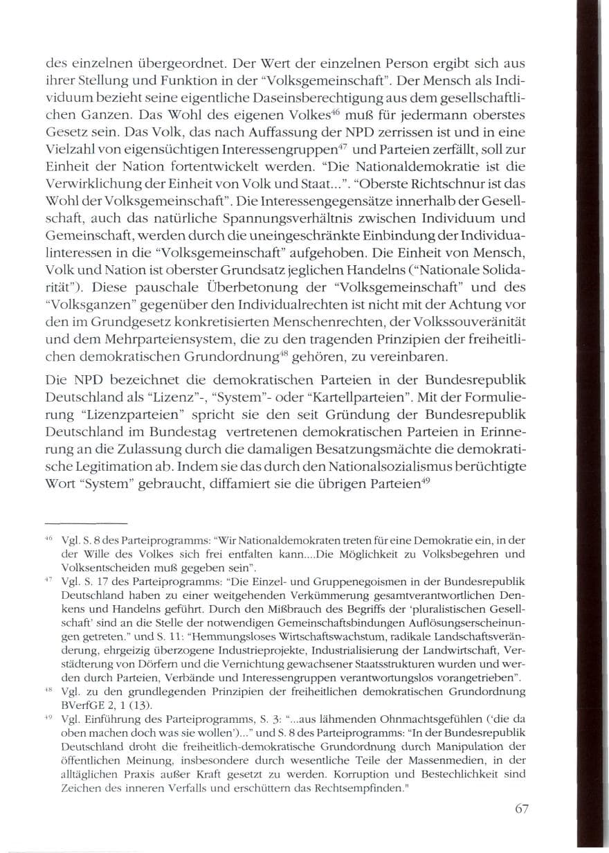 Seite 69 des Verfassungsschutzbericht 1988 Rheinland-Pfalz