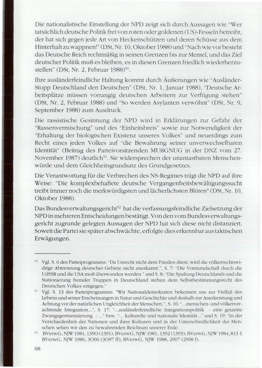 Seite 70 des Verfassungsschutzbericht 1988 Rheinland-Pfalz