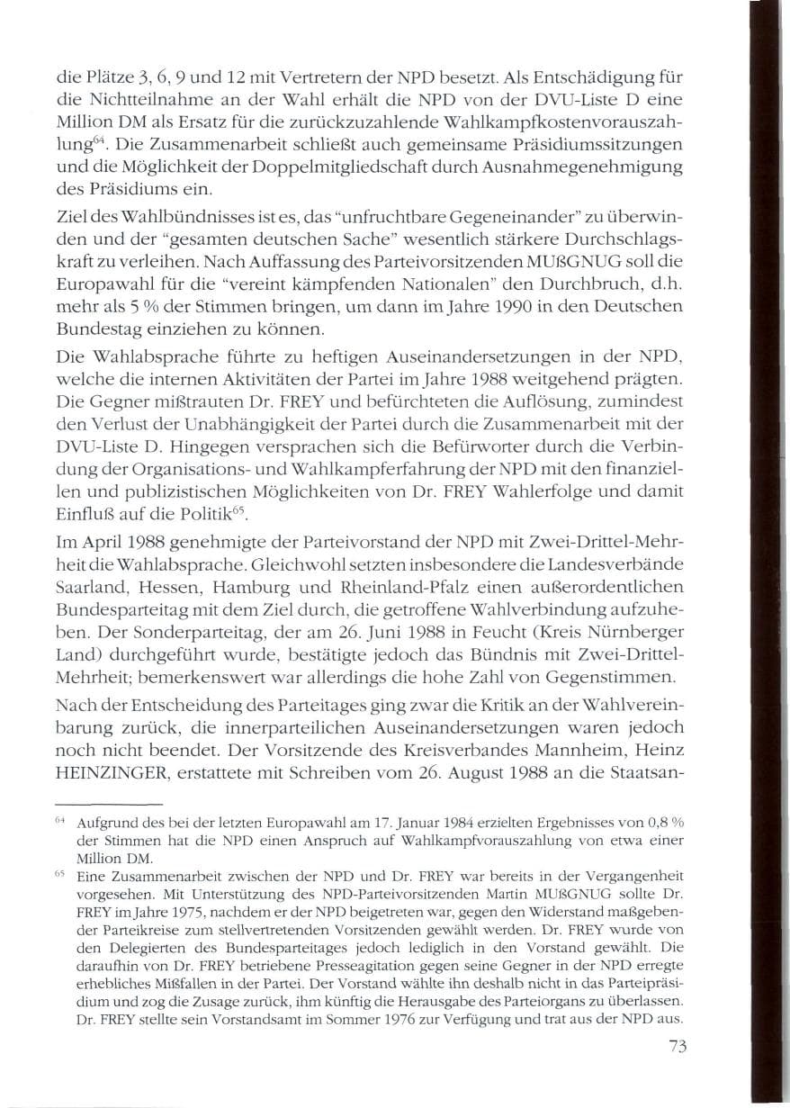 Seite 75 des Verfassungsschutzbericht 1988 Rheinland-Pfalz