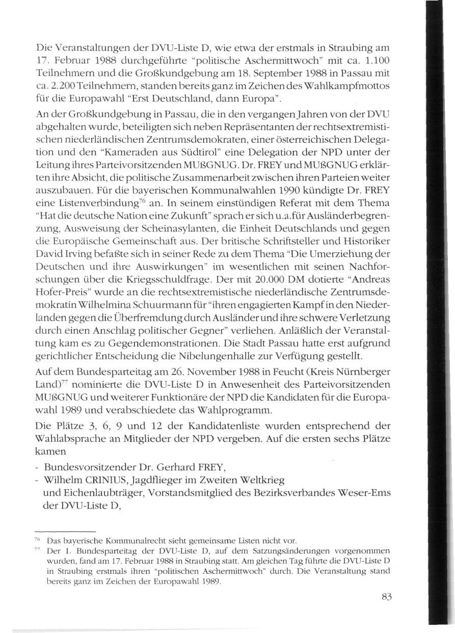 Seite 85 des Verfassungsschutzbericht 1988 Rheinland-Pfalz