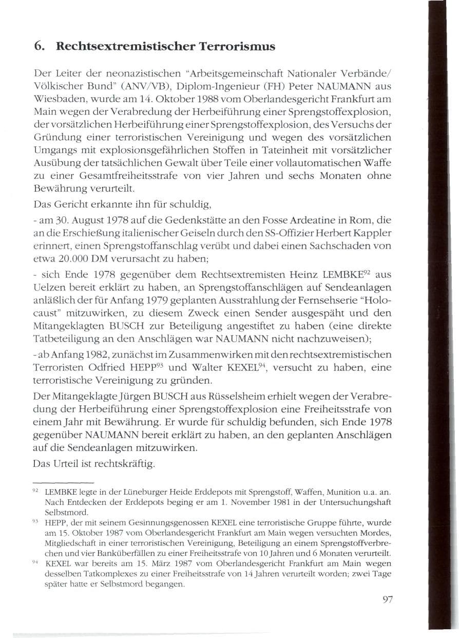 Seite 99 des Verfassungsschutzbericht 1988 Rheinland-Pfalz