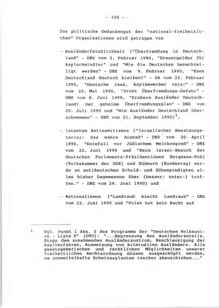 Seite 108 des Verfassungsschutzbericht 1990 Rheinland-Pfalz