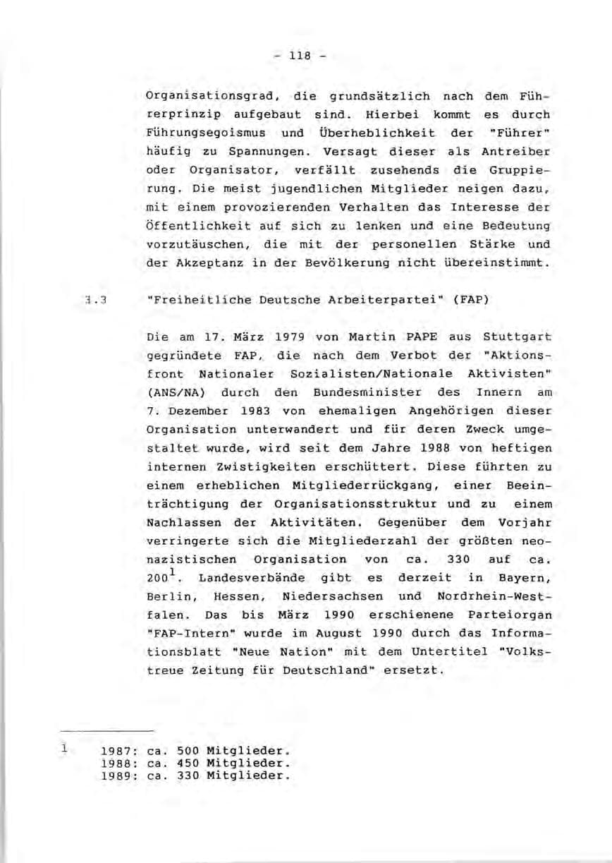 Seite 120 des Verfassungsschutzbericht 1990 Rheinland-Pfalz