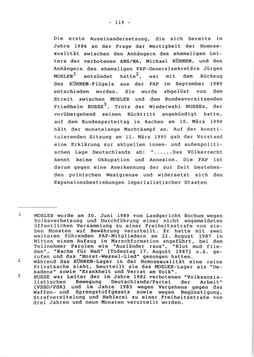 Seite 121 des Verfassungsschutzbericht 1990 Rheinland-Pfalz