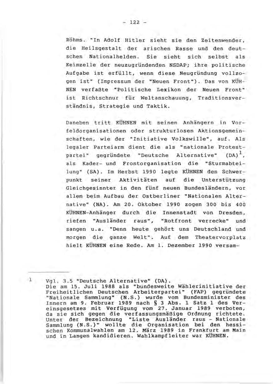 Seite 124 des Verfassungsschutzbericht 1990 Rheinland-Pfalz
