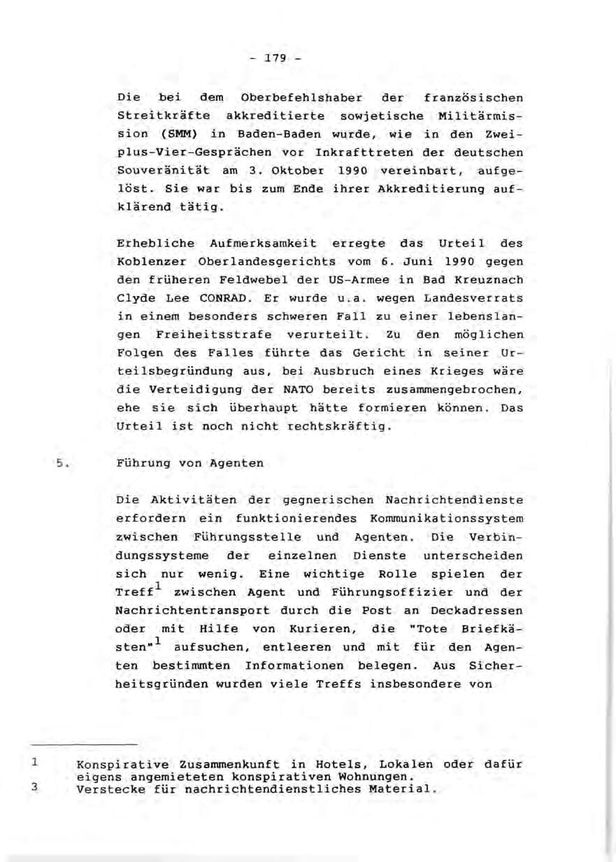 Seite 181 des Verfassungsschutzbericht 1990 Rheinland-Pfalz