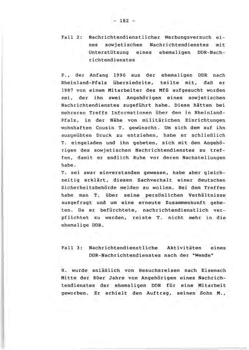 Seite 184 des Verfassungsschutzbericht 1990 Rheinland-Pfalz