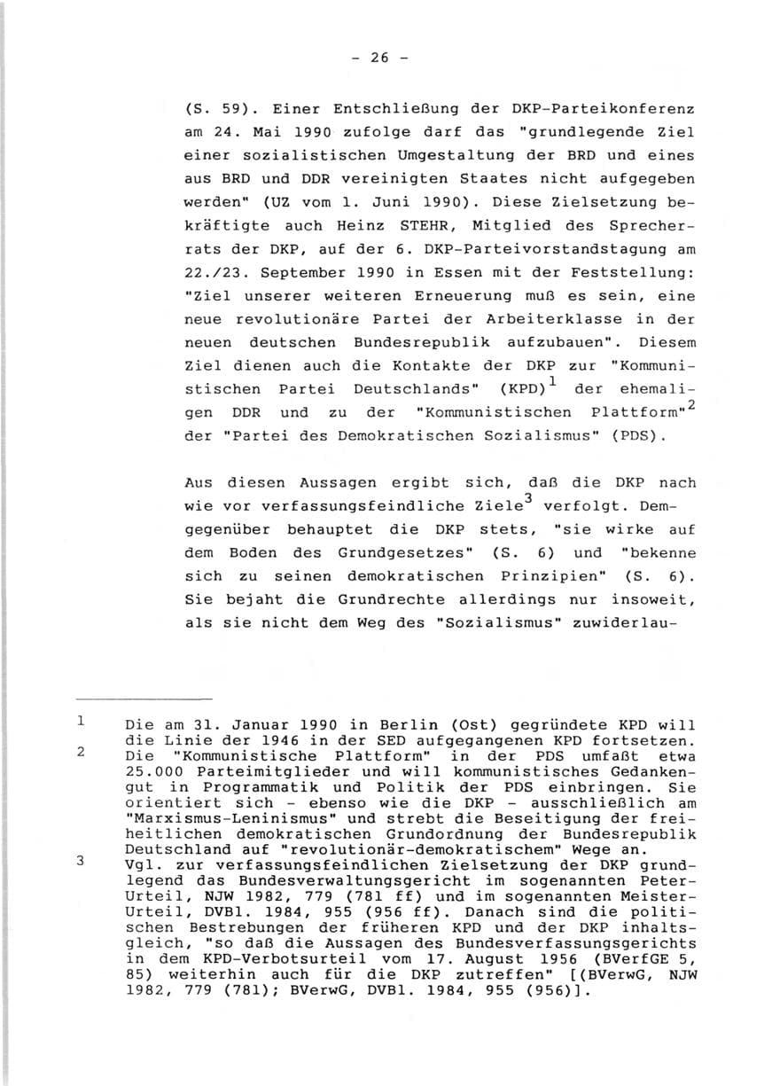Seite 28 des Verfassungsschutzbericht 1990 Rheinland-Pfalz