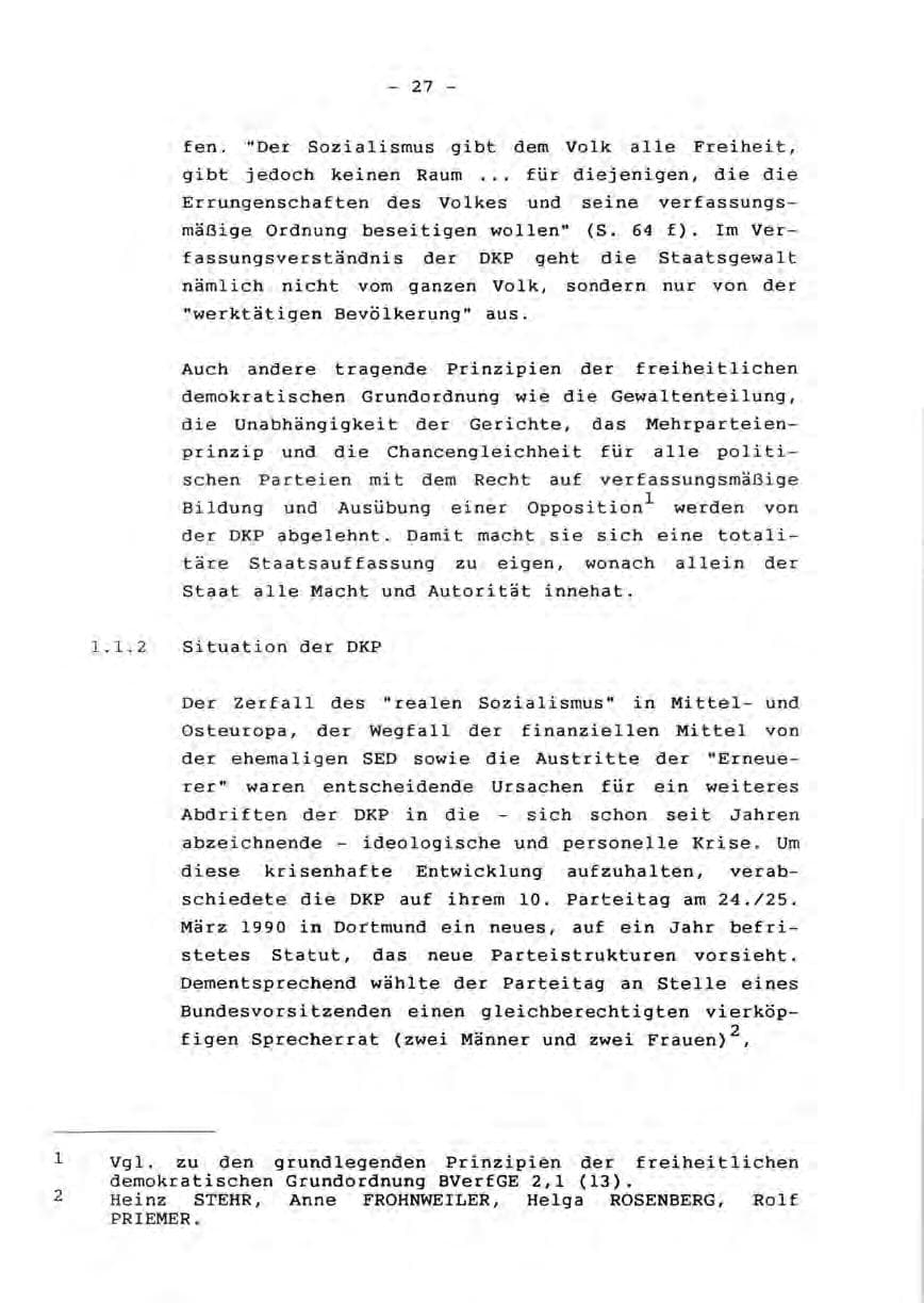 Seite 29 des Verfassungsschutzbericht 1990 Rheinland-Pfalz