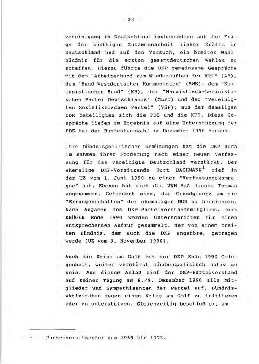 Seite 34 des Verfassungsschutzbericht 1990 Rheinland-Pfalz