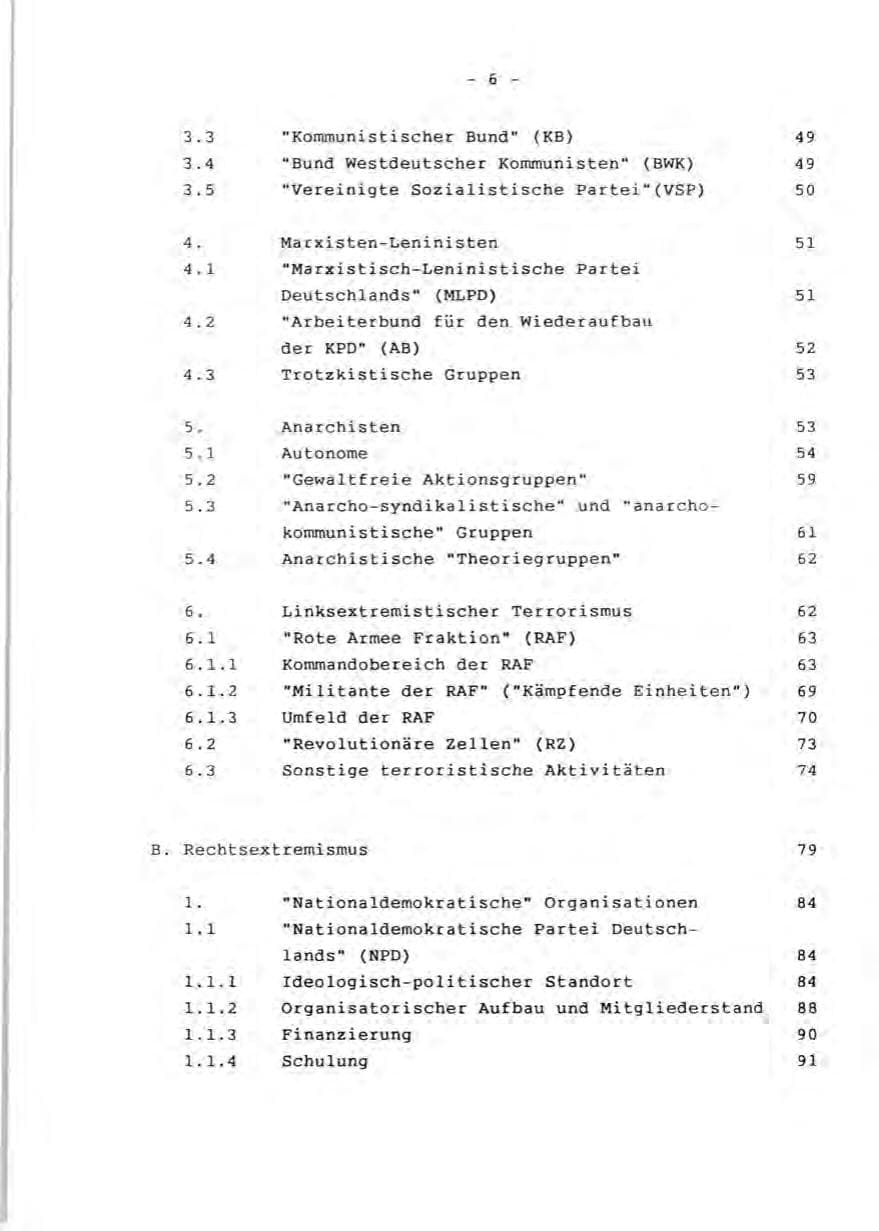 Seite 8 des Verfassungsschutzbericht 1990 Rheinland-Pfalz