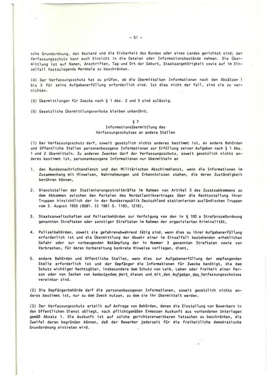 Seite 52 des Verfassungsschutzbericht 1991 Rheinland-Pfalz