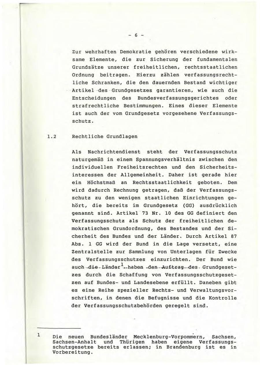 Seite 7 des Verfassungsschutzbericht 1991 Rheinland-Pfalz