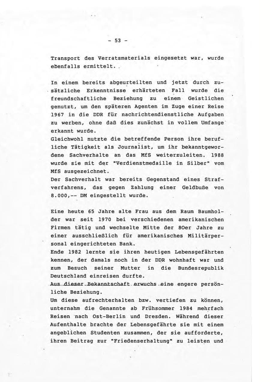 Seite 53 des Verfassungsschutzbericht 1993 Rheinland-Pfalz