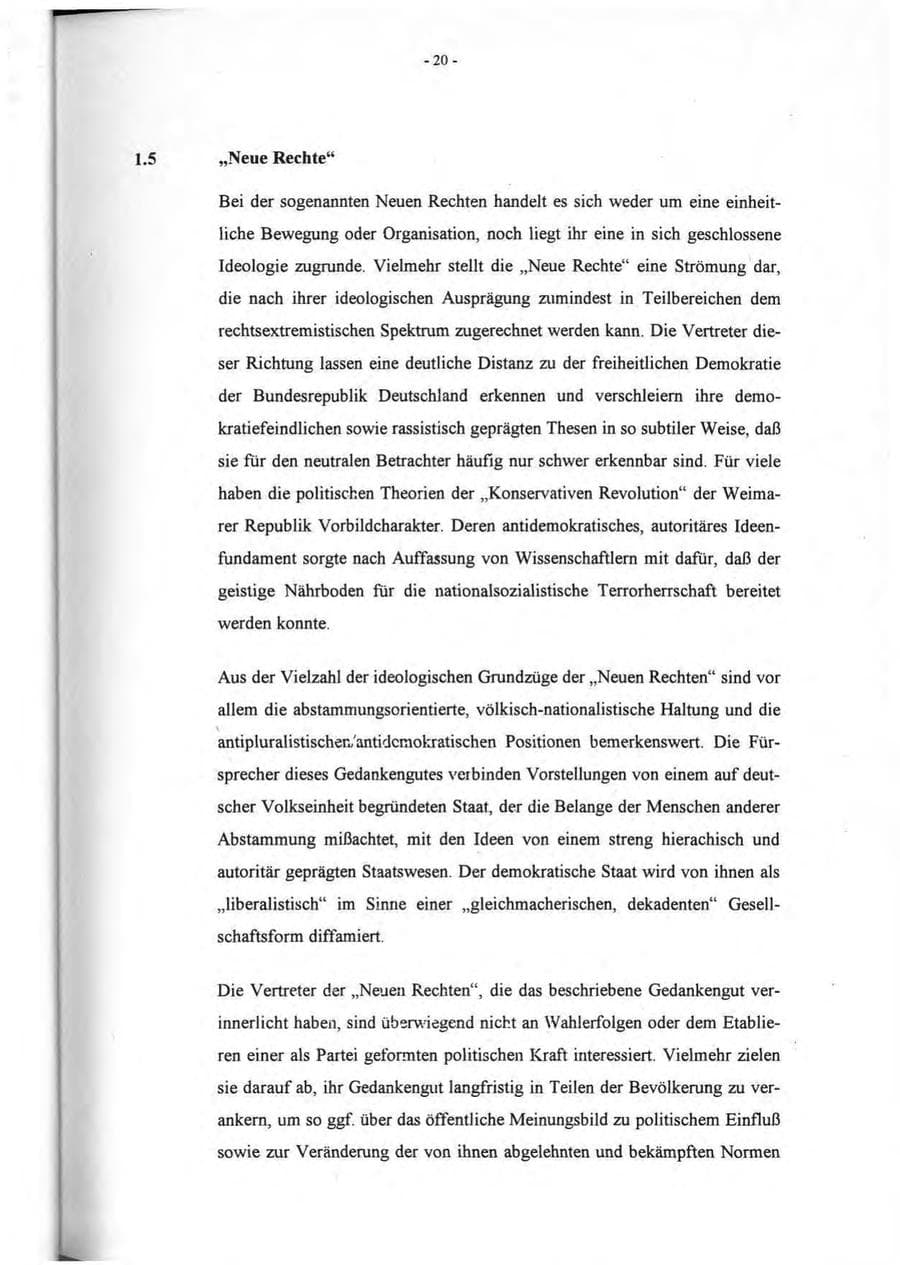 Seite 21 des Verfassungsschutzbericht 1994 Rheinland-Pfalz