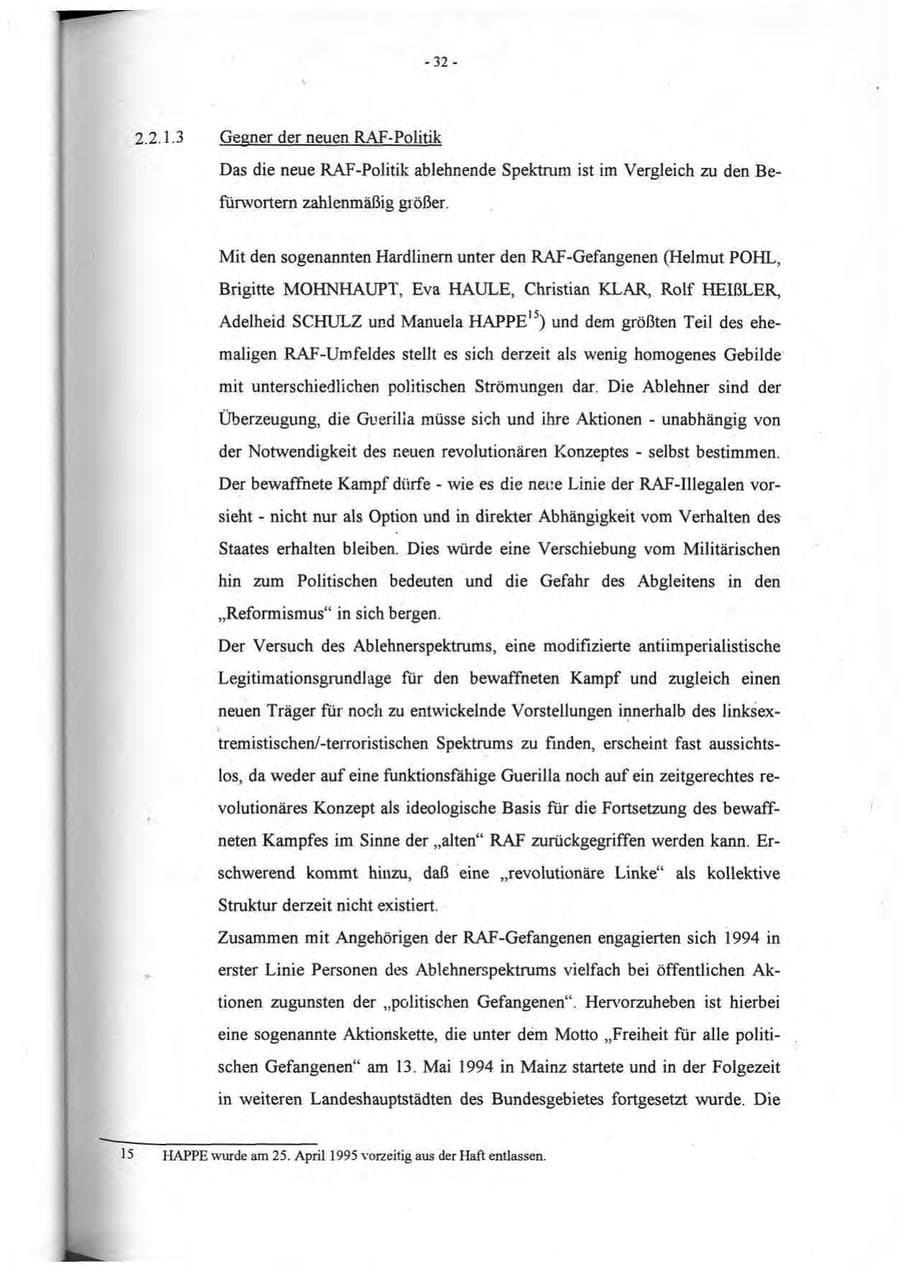 Seite 33 des Verfassungsschutzbericht 1994 Rheinland-Pfalz