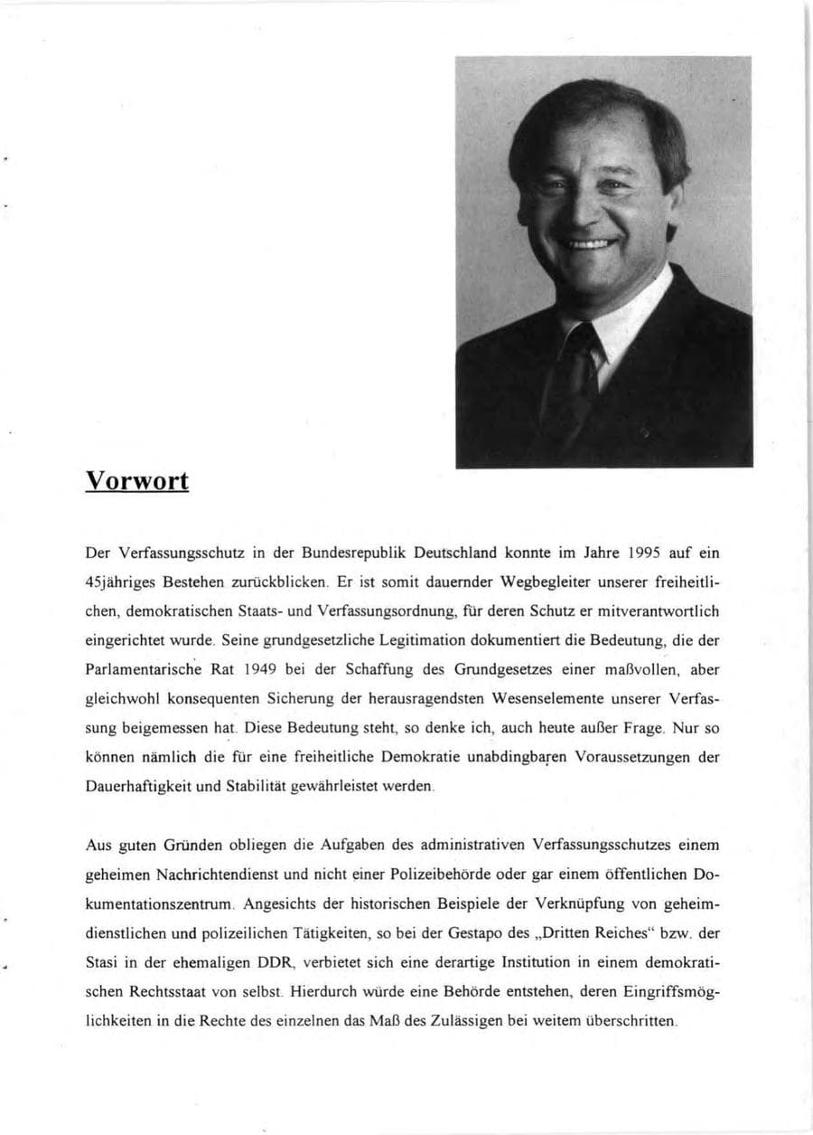 Seite 3 des Verfassungsschutzbericht 1995 Rheinland-Pfalz