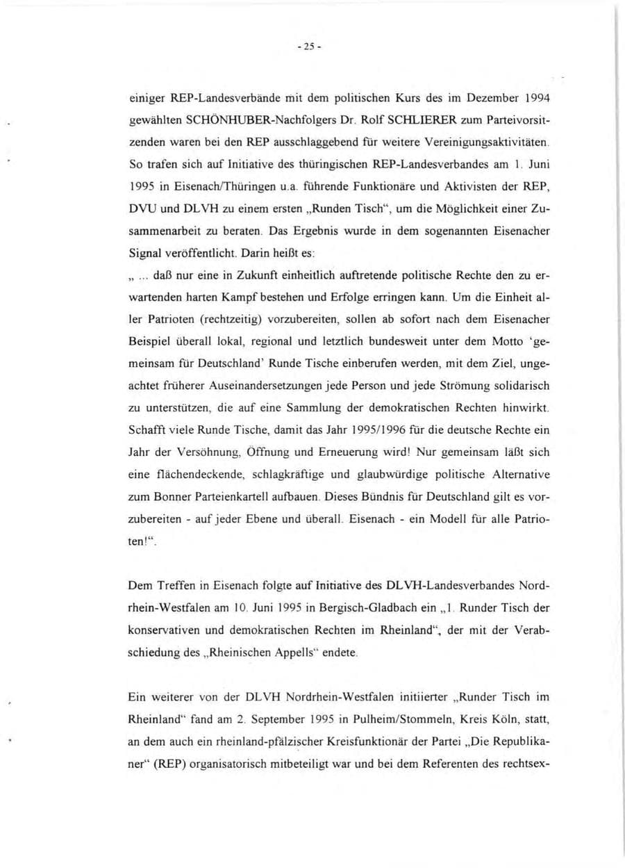 Seite 27 des Verfassungsschutzbericht 1995 Rheinland-Pfalz