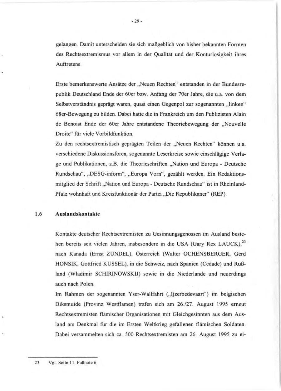 Seite 31 des Verfassungsschutzbericht 1995 Rheinland-Pfalz