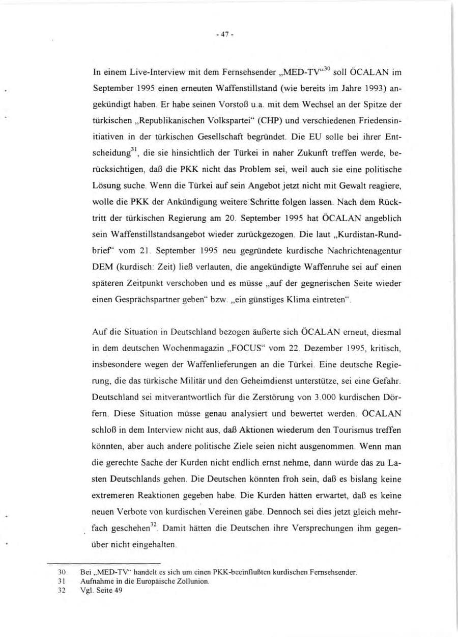 Seite 49 des Verfassungsschutzbericht 1995 Rheinland-Pfalz
