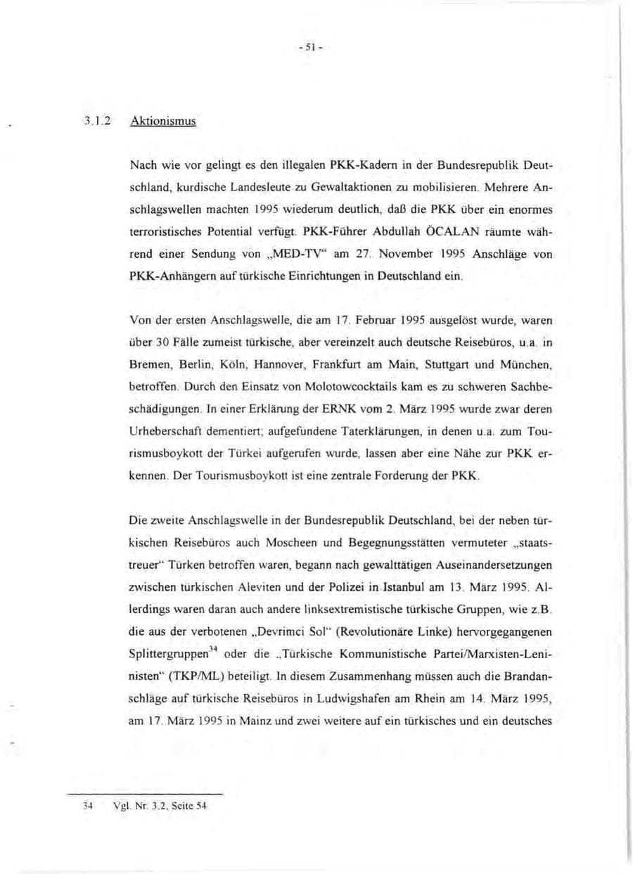Seite 53 des Verfassungsschutzbericht 1995 Rheinland-Pfalz