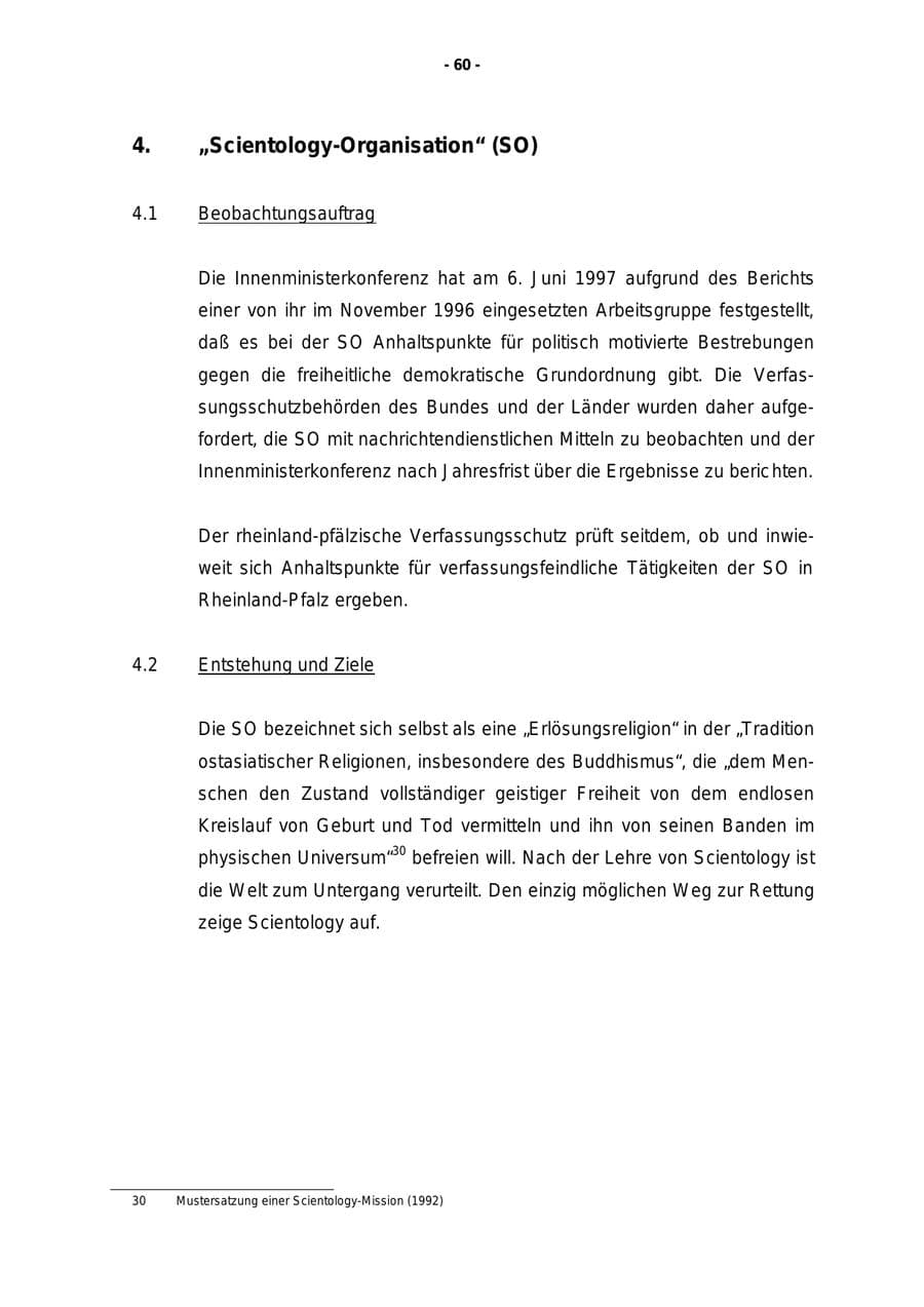 Seite 61 des Verfassungsschutzbericht 1997 Rheinland-Pfalz