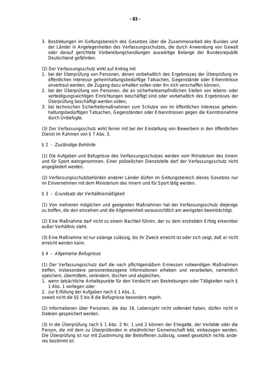 Seite 84 des Verfassungsschutzbericht 1997 Rheinland-Pfalz