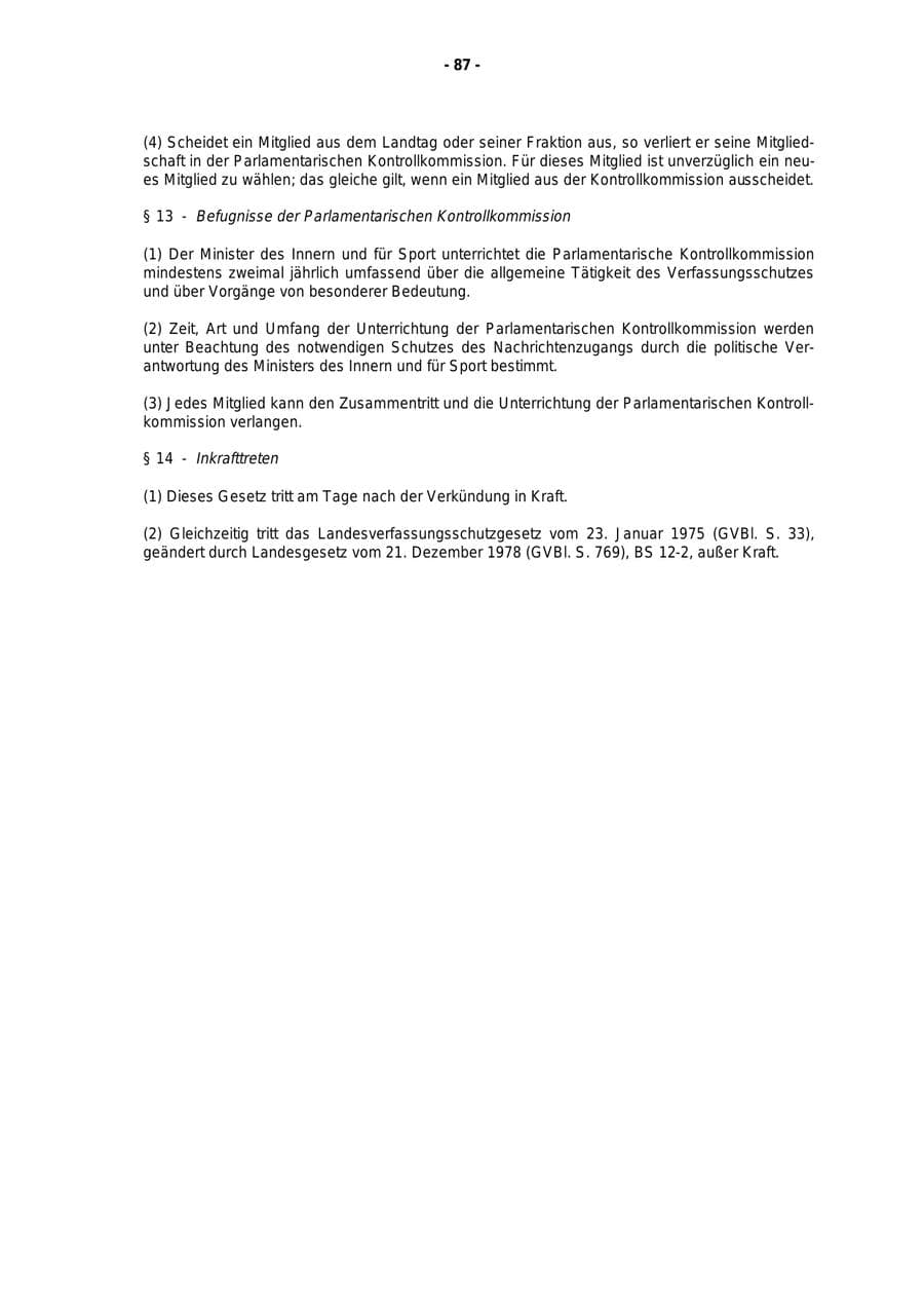 Seite 88 des Verfassungsschutzbericht 1997 Rheinland-Pfalz