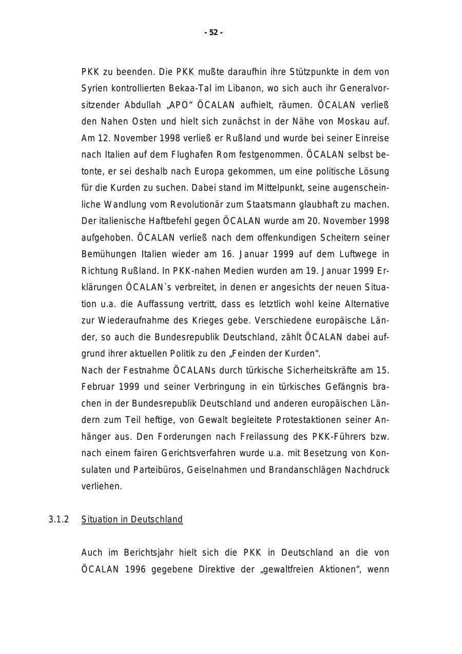 Seite 53 des Verfassungsschutzbericht 1998 Rheinland-Pfalz